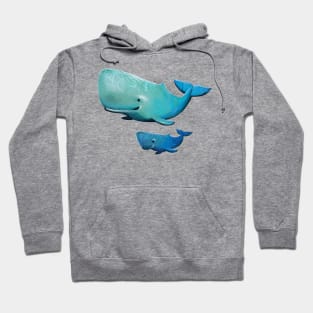 Whale mom and kid Hoodie